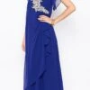 Royal Blue Georgette Embroidered Kurta Palazzo Set After Six Wear -ZariGrace Shop royal blue georgette embroidered kurta palazzo set krsmnc1974ks l