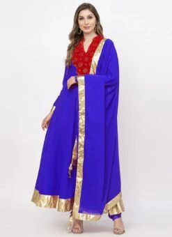 Royal Blue Georgette Patch Work Anarkali Suit Work Wear -ZariGrace Shop royal blue georgette patch work anarkali suit sldmf7478rb u