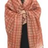Rust Handloom Cotton Weaving Work Dupatta Work Wear -ZariGrace Shop rust handloom cotton weaving work dupatta dpdmimfd073 l