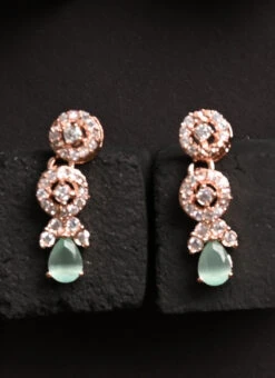 Sea Green Necklace Set Party Wear