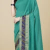 Silk Turquoise Green Color Silk Saree Festive Wear -ZariGrace Shop silk turquoise green color silk saree sasbhlgs4618c l