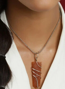 Silver Alloy Necklace Party Wear 7 Silver Alloy Necklace Party Wear -ZariGrace Shop silver alloy necklace jysrrjuly2211 b