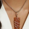 Silver Alloy Necklace Party Wear 2 Silver Alloy Necklace Party Wear -ZariGrace Shop silver alloy necklace jysrrjuly2211 l