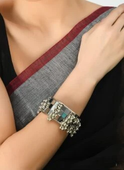 Silver Alloy Oxidised Mirror Bangles Party Wear 7 Silver Alloy Oxidised Mirror Bangles Party Wear -ZariGrace Shop silver alloy oxidised mirror bangles hjbdmf001 b