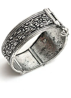 Silver Brass Bracelets After Six Wear -ZariGrace Shop silver brass bracelets hjbcrdmf010 b