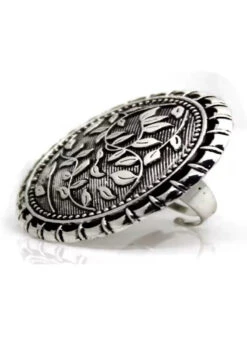 Silver Brass Ring Party Wear 7 Silver Brass Ring Party Wear -ZariGrace Shop silver brass ring hjrdmif016 b