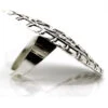 Silver Brass Ring Party Wear -ZariGrace Shop silver brass ring hjrdmif016 l