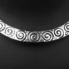 Silver Choker Necklace Party Wear -ZariGrace Shop silver choker necklace jynmpf9550 l