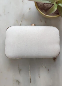 Silver Designer Clutch -ZariGrace Shop silver designer clutch hbdacs345 b