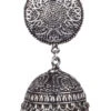 Silver Jhumka Earrings After Six Wear -ZariGrace Shop silver jhumka earrings ermpf9476 l