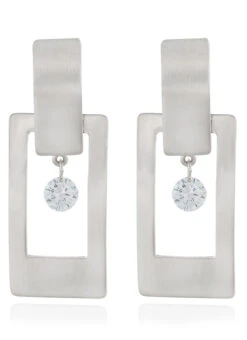 Silver N White Danglers 7 Silver N White Danglers -ZariGrace Shop silver n white danglers erhof30409 b