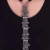 Silver Plated Oxidised Pendant Long Necklace After Six Wear -ZariGrace Shop silver plated oxidised pendant long necklace jynm5ejw023 l