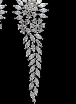 Silver Stones Alloy Danglers Party Wear