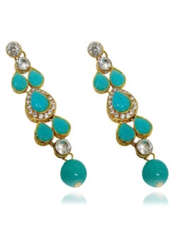 Sky Blue Alloy Danglers Earrings After Six Wear -ZariGrace Shop sky blue alloy danglers earrings ermvd10821 b