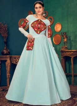Sky Blue Georgette Thread Embroidery Anarkali Gown Party Wear 8 Sky Blue Georgette Thread Embroidery Anarkali Gown Party Wear -ZariGrace Shop sky blue georgette thread embroidery anarkali gown bgwrsom4629 u