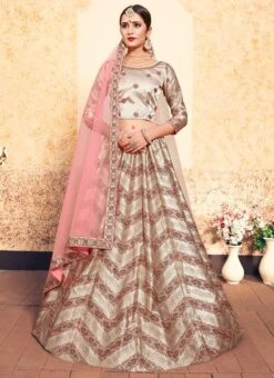 Tan Beige Satin Embroidered Umbrella Lehenga Wedding Wear 8 Tan Beige Satin Embroidered Umbrella Lehenga Wedding Wear -ZariGrace Shop tan beige satin embroidered umbrella lehenga ghsak43011636 u