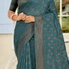 Teal Cotton Silk Weaving Work Saree Festive Wear -ZariGrace Shop teal cotton silk weaving work saree sasacu8497 l