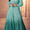 Teal Green Georgette Sequins Embroidery Anarkali Lehenga Party Wear 1 Teal Green Georgette Sequins Embroidery Anarkali Lehenga Party Wear -ZariGrace Shop teal green georgette sequins embroidery anarkali lehenga ghska4494123m l