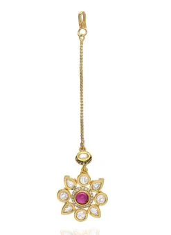 Traditional Kundan Meena Mangtikka -ZariGrace Shop traditional kundan meena mangtikka hemtjde1114c b