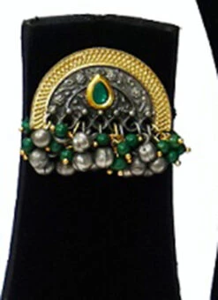 Tribal Chand Green Necklace Set Party Wear