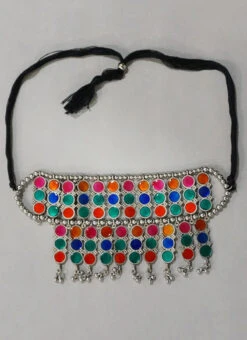 Tribal Colorful Necklace Party Wear 7 Tribal Colorful Necklace Party Wear -ZariGrace Shop tribal colorful necklace jyddrj11342h b