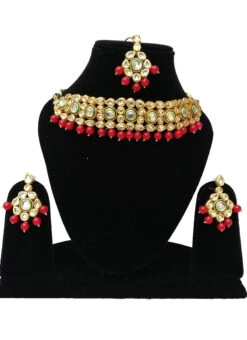 Tricolor Choker Set Party Wear 7 Tricolor Choker Set Party Wear -ZariGrace Shop tricolor choker set jymmnpkm275 b