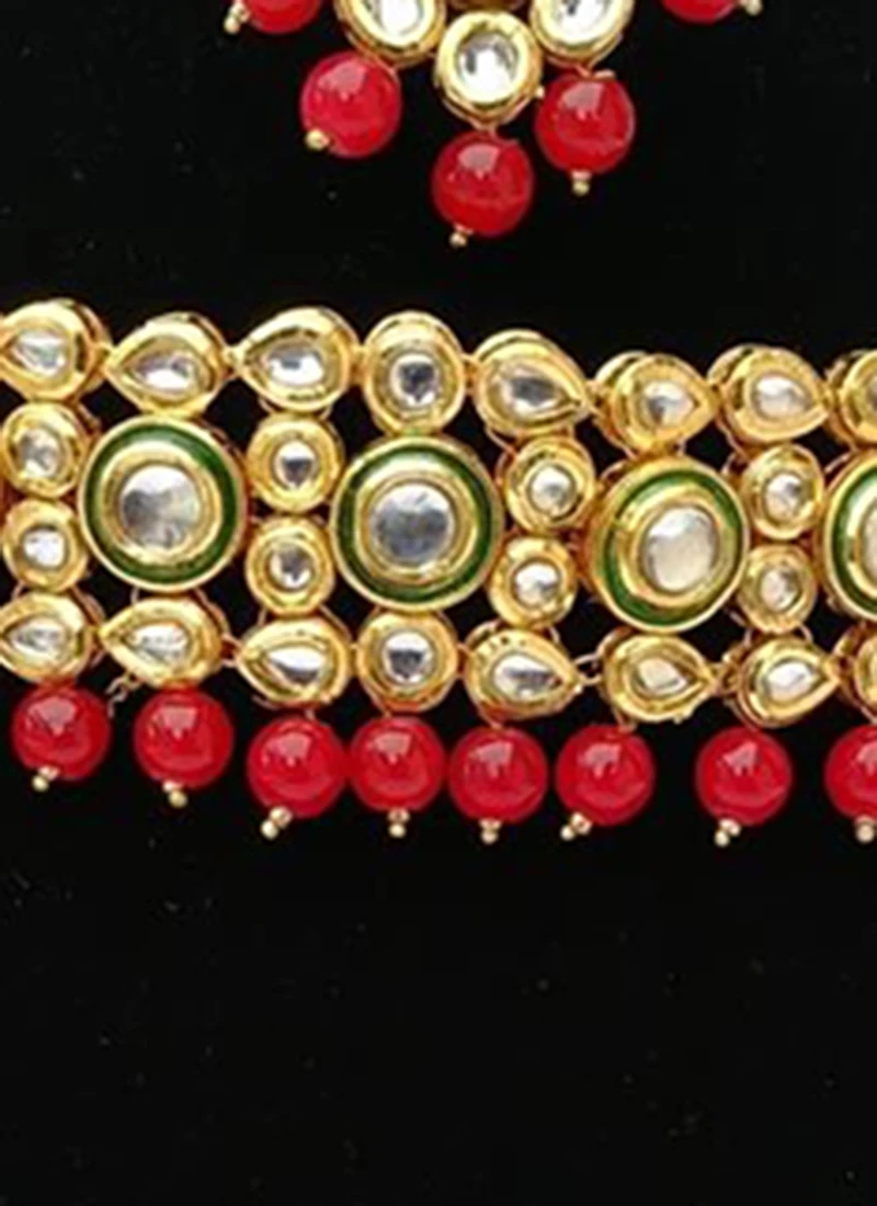 Tricolor Choker Set Party Wear 3 Tricolor Choker Set Party Wear