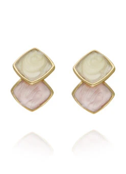 Tricolor Dangler Earrings -ZariGrace Shop tricolor dangler earrings erhof30335 b