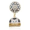 Tricolor Jhumka Earrings Festive Wear