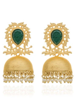 Tricolor Jhumkas -ZariGrace Shop tricolor jhumkas erhof30751 b