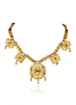 Tricolor Necklace Party Wear 7 Tricolor Necklace Party Wear -ZariGrace Shop tricolor necklace jynsmpf9684 b