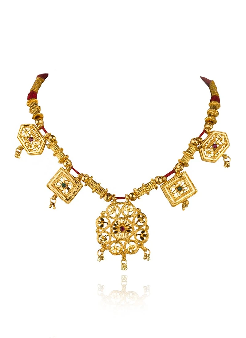 Tricolor Necklace Party Wear 5 Tricolor Necklace Party Wear - Image 3