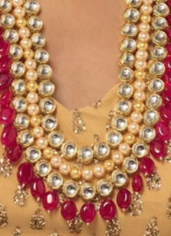 Tricolor Necklace Set Wedding Wear