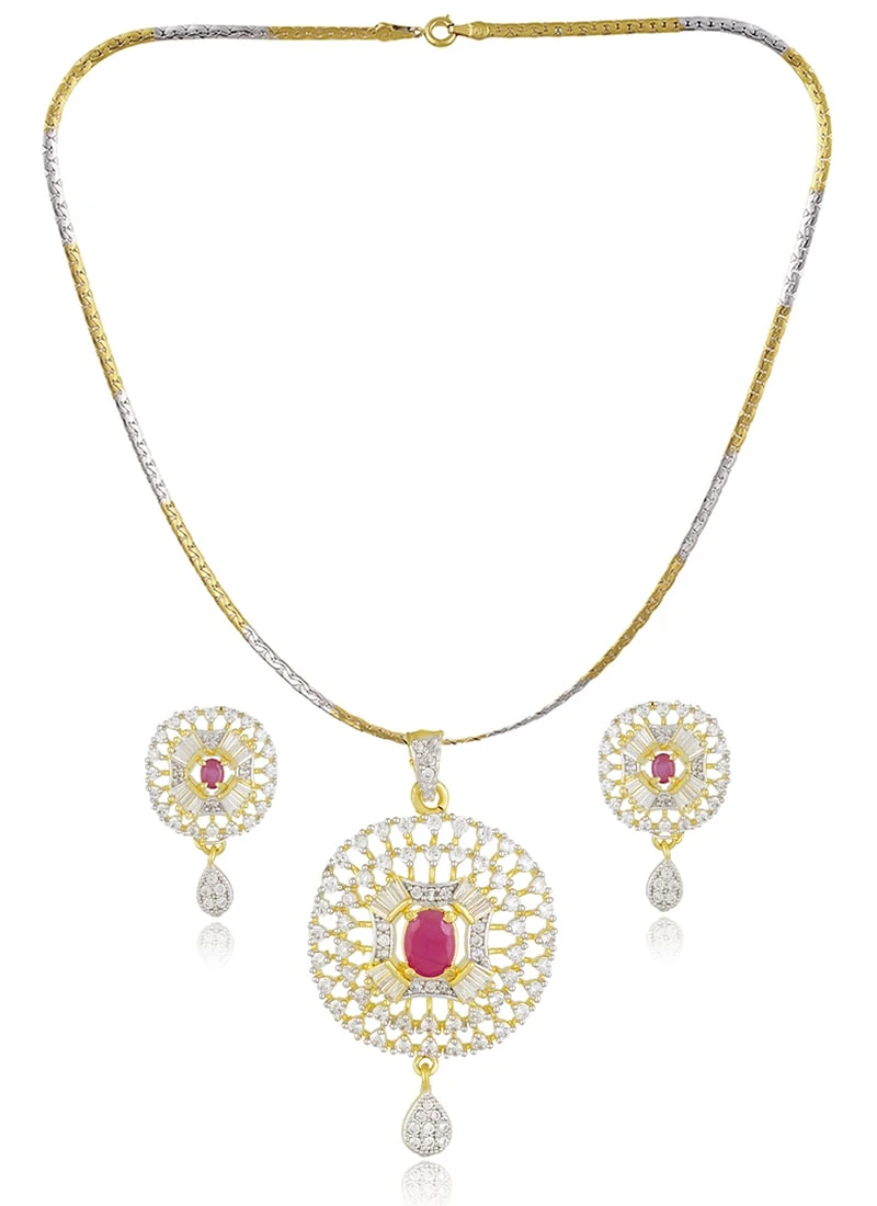 Tricolor Pendant Set Festive Wear 4 Tricolor Pendant Set Festive Wear - Image 2