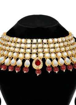 Tricolored Choker Set Wedding Wear