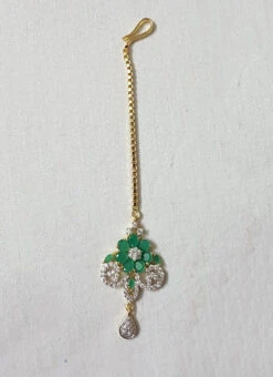 Tricolored Designer Mangtikka -ZariGrace Shop tricolored designer mangtikka hemtjde1141 b