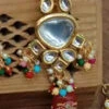Tricoloured Alloy Kundan Necklace Party Wear -ZariGrace Shop tricoloured alloy kundan necklace jysmnikm1168 l