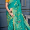 Turquoise Art Silk Zari Saree After Six Wear -ZariGrace Shop turquoise art silk zari saree samknsr131 l