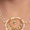 White Beads N Kundan Choker Set Party Wear -ZariGrace Shop white beads n kundan choker set jynsdfemdw035 l