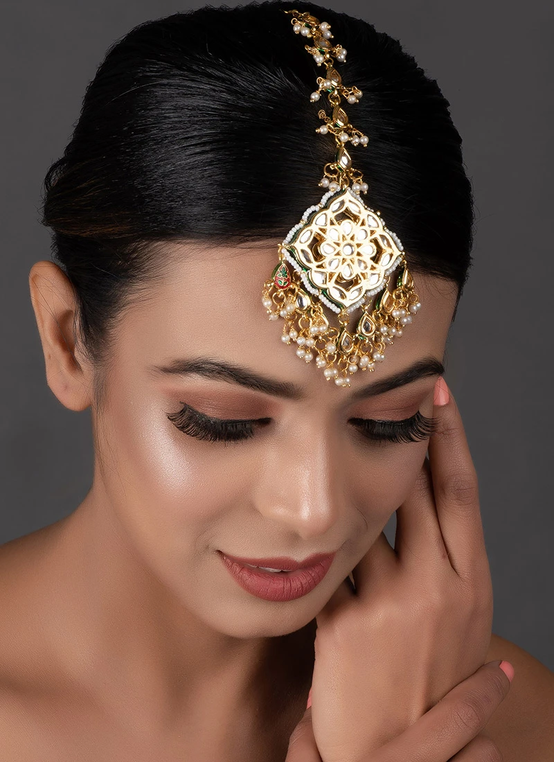 White Designer Mangtikka Party Wear 4 White Designer Mangtikka Party Wear - Image 2