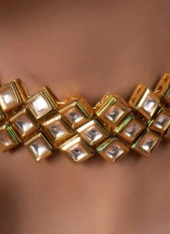 White Kundan Choker Set Party Wear