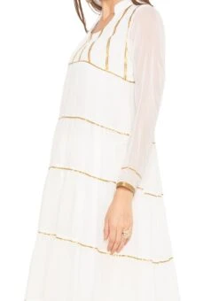 White Kurta Churidar Set After Six Wear
