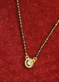 White N Black Golden Plated Stones Mangalsutra Party Wear -ZariGrace Shop white n black golden plated stones mangalsutra hejasvcbhspk022 b