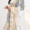 White Organza Cotton Gota Work Dupatta Work Wear -ZariGrace Shop white organza cotton gota work dupatta dpdmimfd104 l