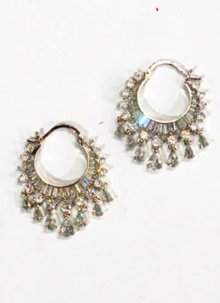 White Stone Dangler Party Wear -ZariGrace Shop white stone dangler erddrj9387h b