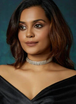 White Stone Designer Choker Set Party Wear -ZariGrace Shop white stone designer choker set jydmf1854 b