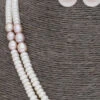 White Two Layered Necklace Set Party Wear 1 White Two Layered Necklace Set Party Wear -ZariGrace Shop white two layered necklace set jyhjpjul20108 l
