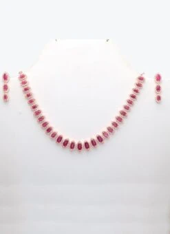 Wine Alloy StoneNecklace Party Wear 6 Wine Alloy StoneNecklace Party Wear -ZariGrace Shop wine alloy stonenecklace jynsjde1600 u