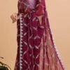 Wine Colour Jimmy Choo Handwork Saree Party Wear -ZariGrace Shop wine colour jimmy choo handwork saree sadkccc16 l