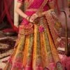 Yellow Art Silk Banarasi Stone Work Umbrella Lehenga Wedding Wear -ZariGrace Shop yellow art silk banarasi stone work umbrella lehenga ghmkns10255 l